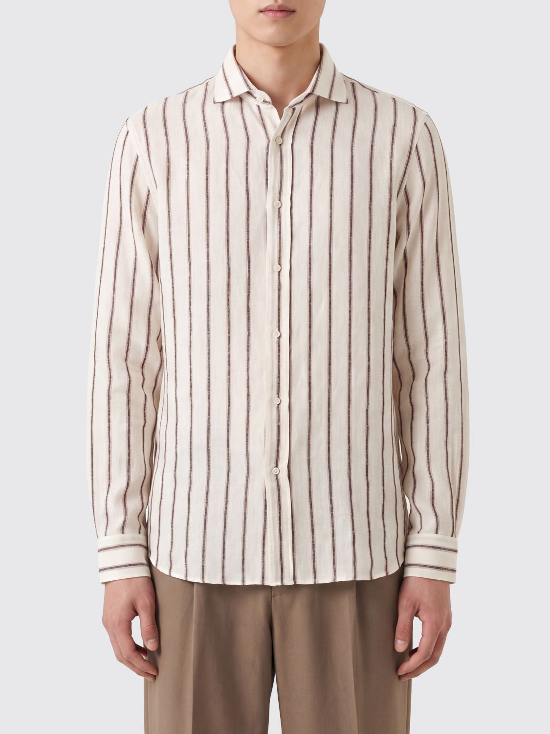 [Brunello Cucinelli] Shirts Long Sleeve SS26 MA6890627 C001