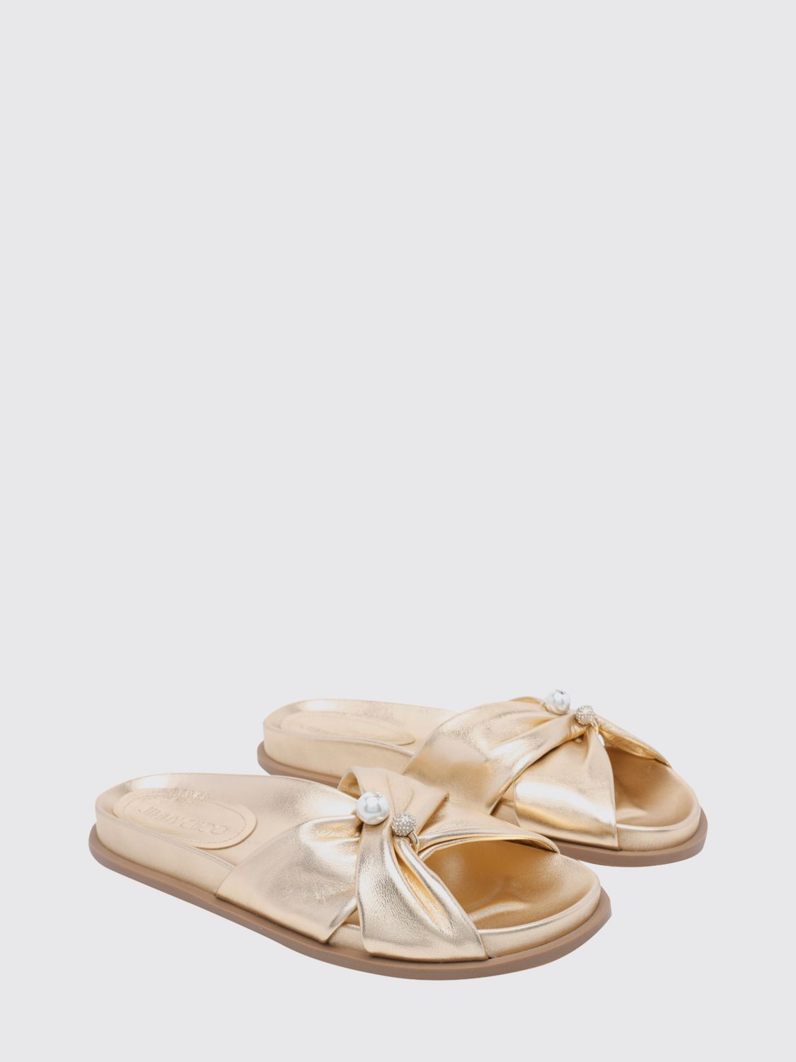 [Jimmy Choo] Sandals FW26 RAFIFLATMNA GOLD