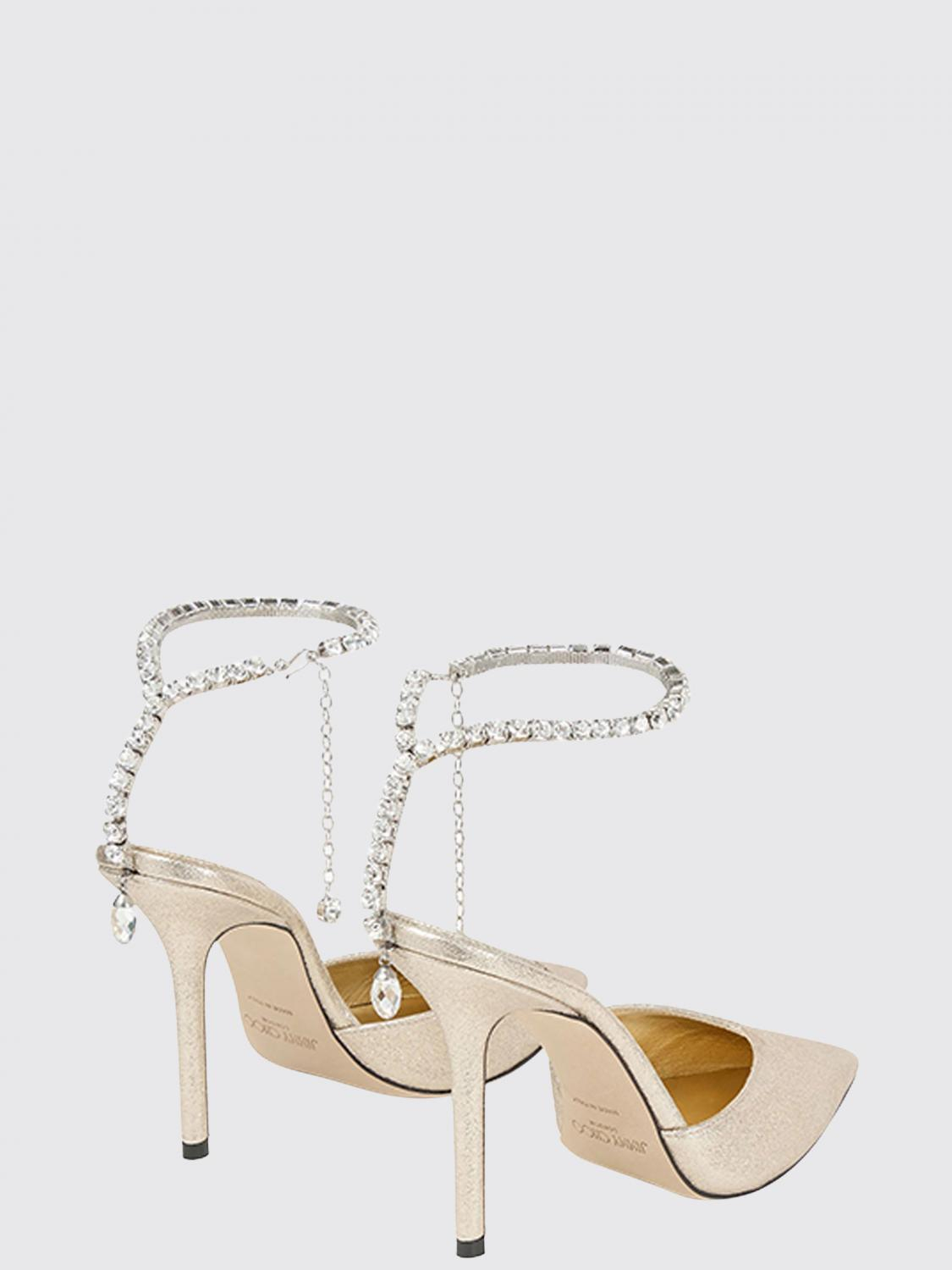 [Jimmy Choo] Pumps FW26 SAEDA100DQM PLATINUM/CRYSTAL
