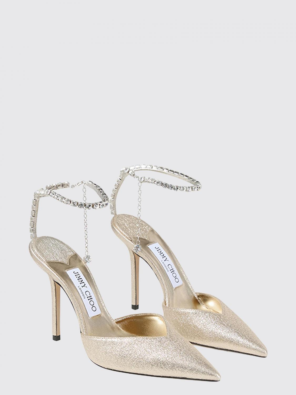 [Jimmy Choo] Pumps FW26 SAEDA100DQM PLATINUM/CRYSTAL