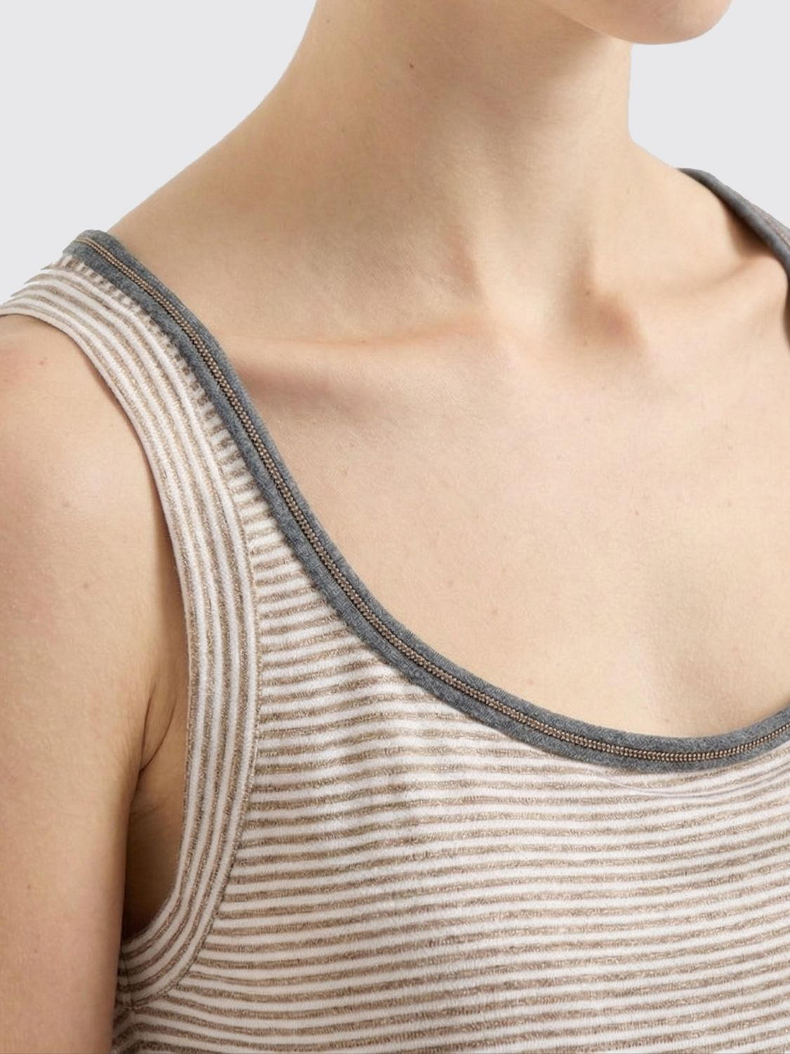 [Brunello Cucinelli] T-shirts Sleeveless SS26 MQ977DU530 C2094