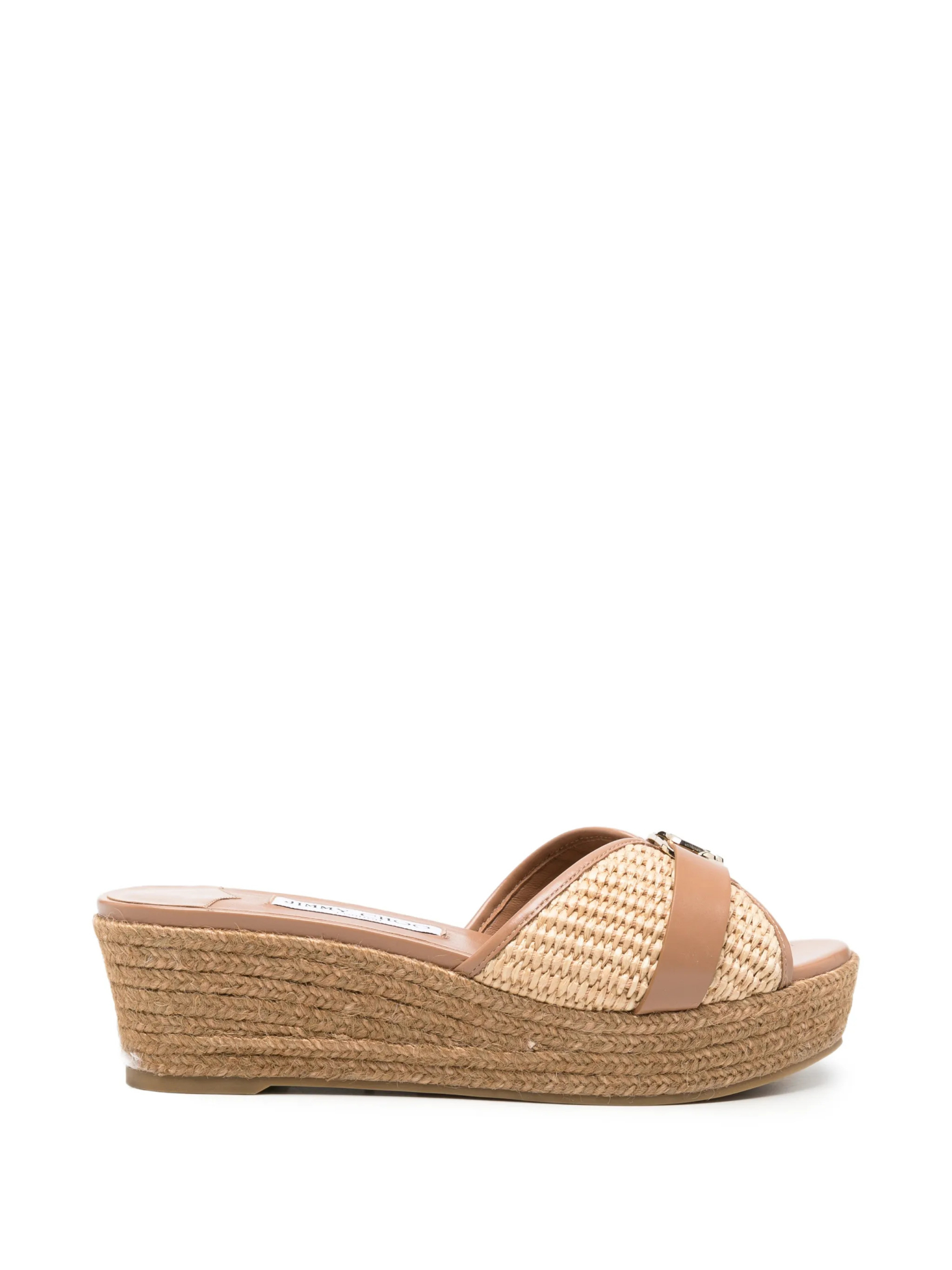 [Jimmy Choo] Sandals FW26 LEDAWEDGE50UKNNATURALTOFFEE