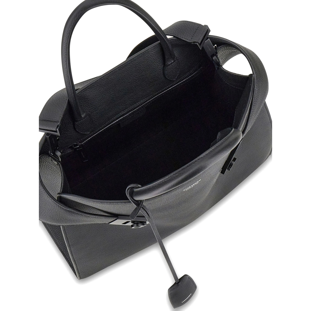 [Ferragamo] Tote bag FW26 241666 0777378 NERO