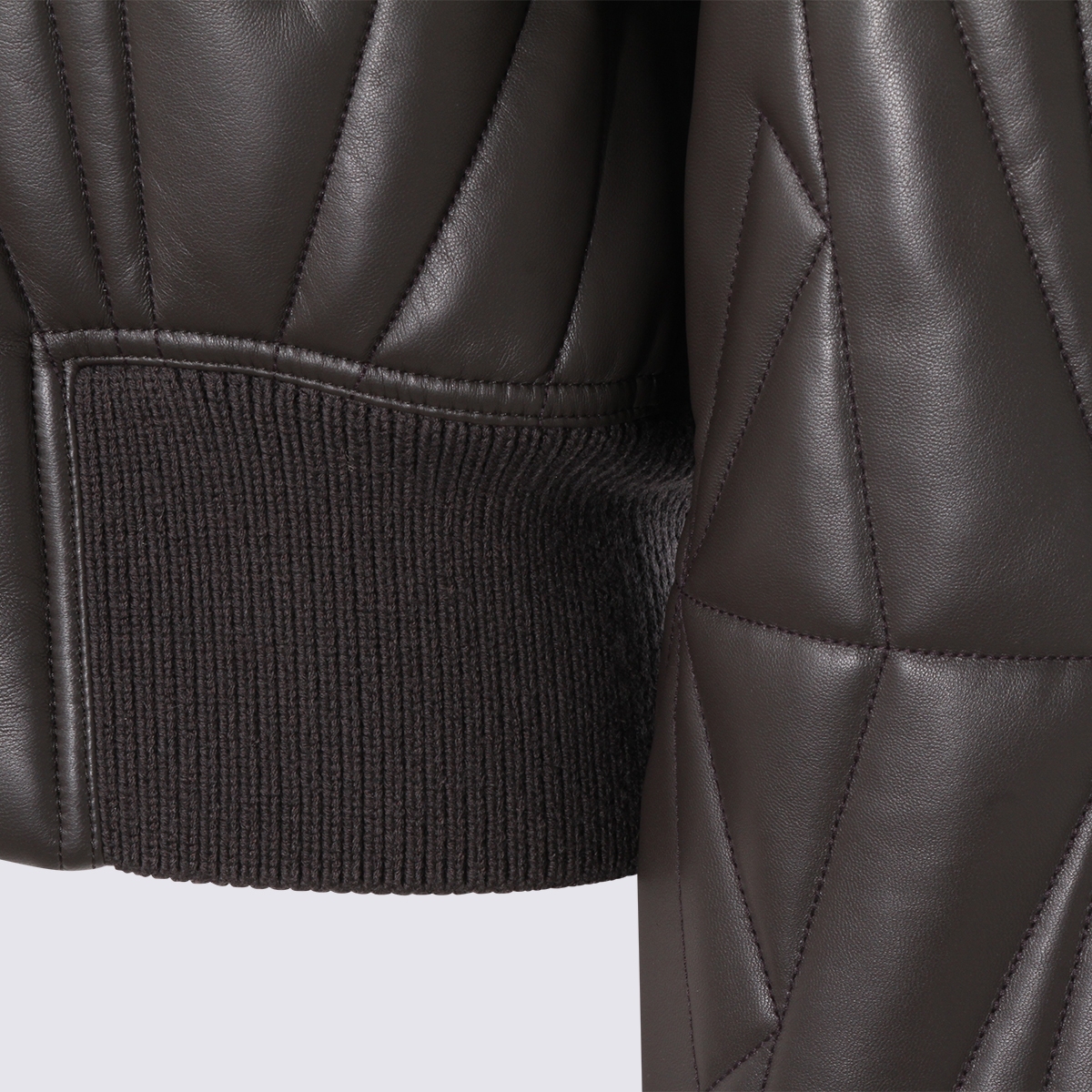 [Moncler X Rick Owens] Leather Jacket SS26 MU01F1A11M8116828