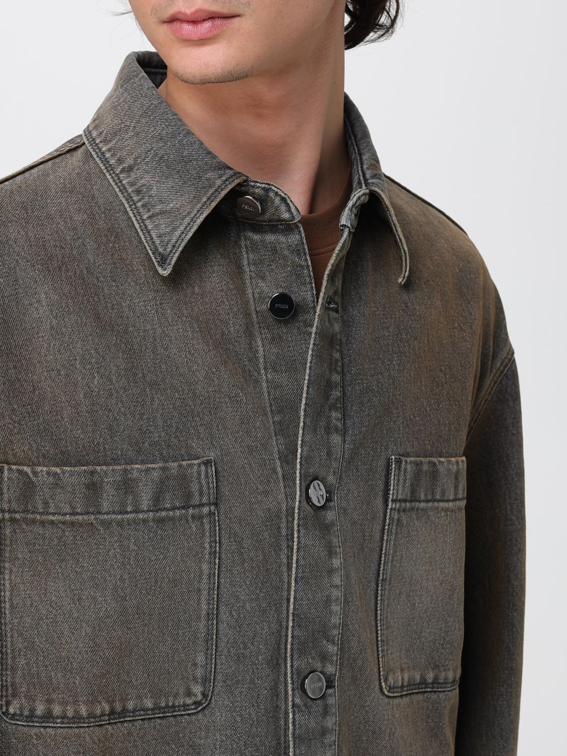 [Fendi] Denim jacket FW25 FW1410AT2I F0ZJ4