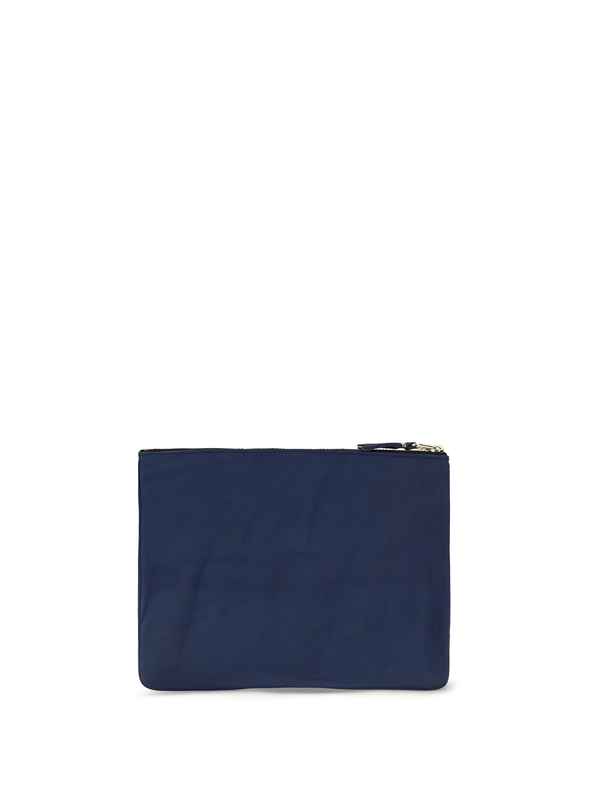 Vintage-effect leather Pouch