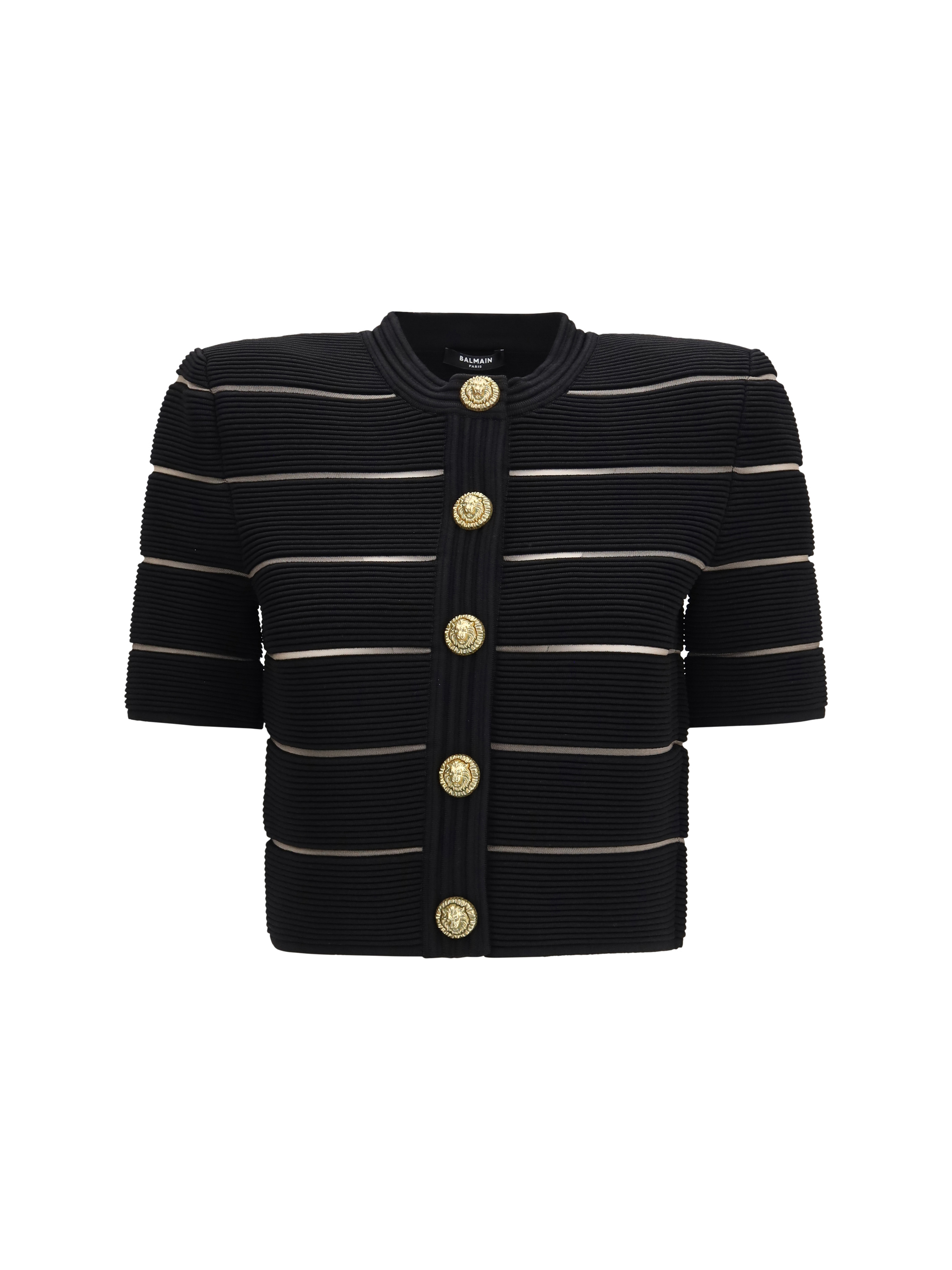 Short-sleeved buttoned Cardigan