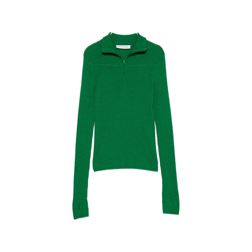 [THE FRANKIE SHOP] Knitwear FW26 SADE  GREEN