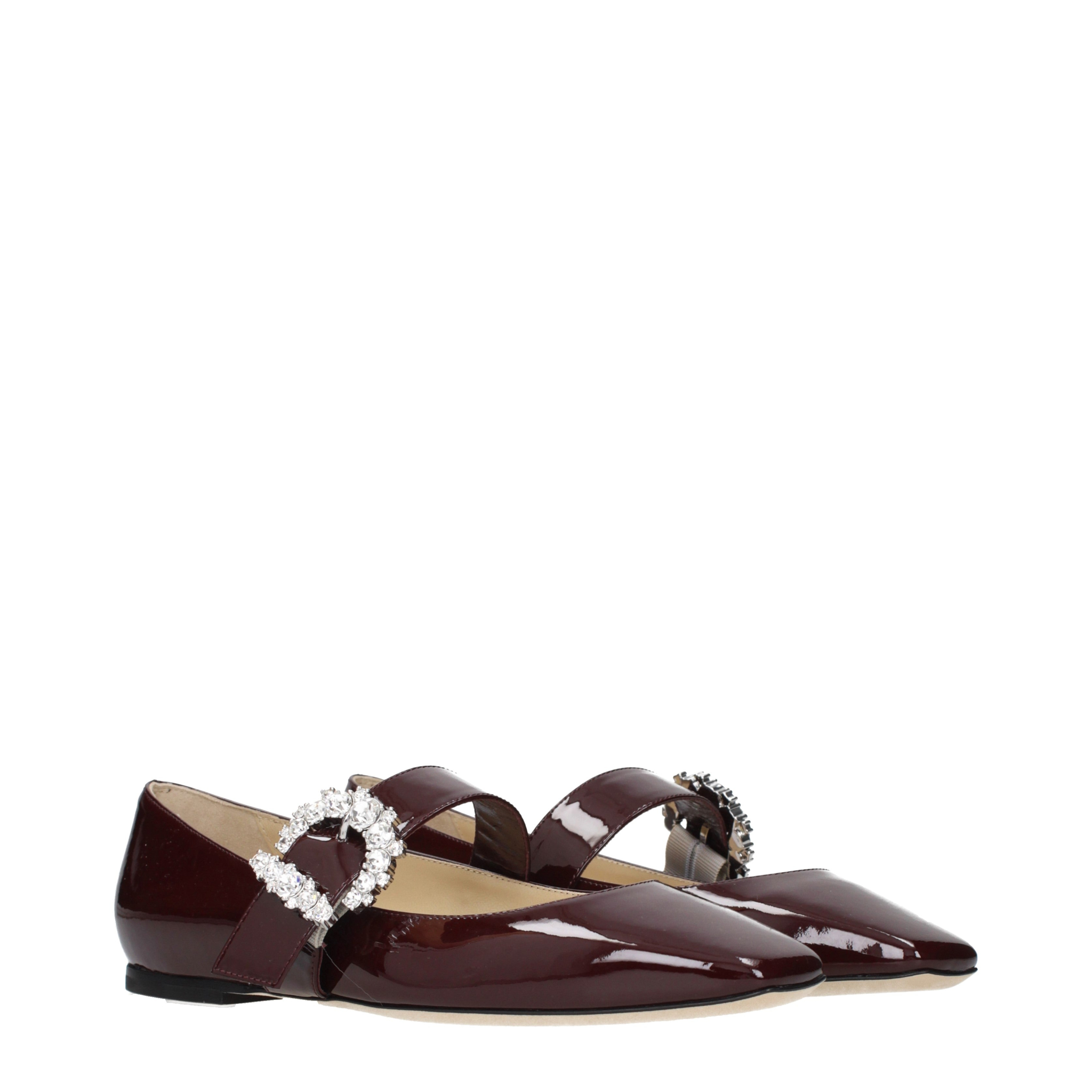 [Jimmy Choo] Flat shoes SS25 CHERIBALLERINAOPATBURGUNDY