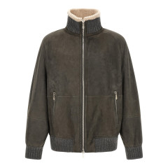 [Brunello Cucinelli] Leather Jacket FW26 MPMCU1737C9873