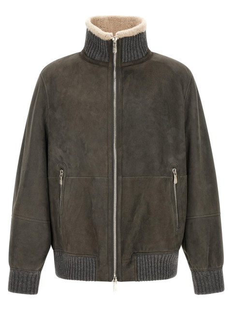 [Brunello Cucinelli] Leather Jacket FW26 MPMCU1737C9873