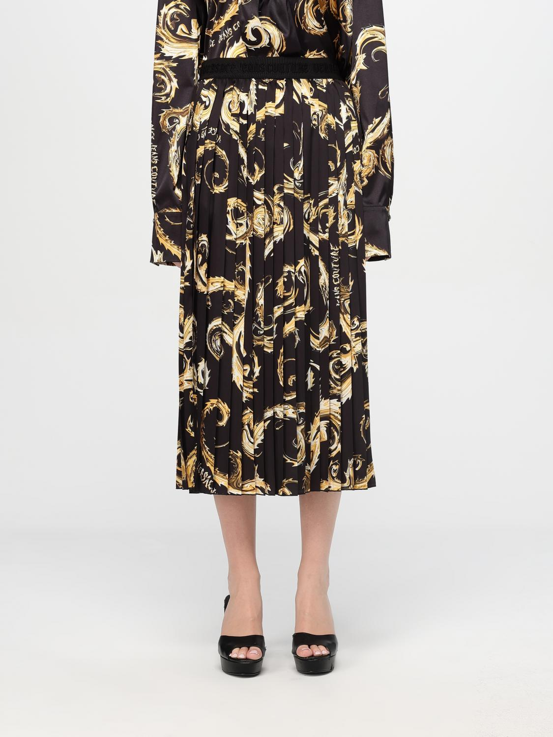 [VERSACE JEANS COUTURE] Midi skirt FW24 77HAE8A5NS462 G89
