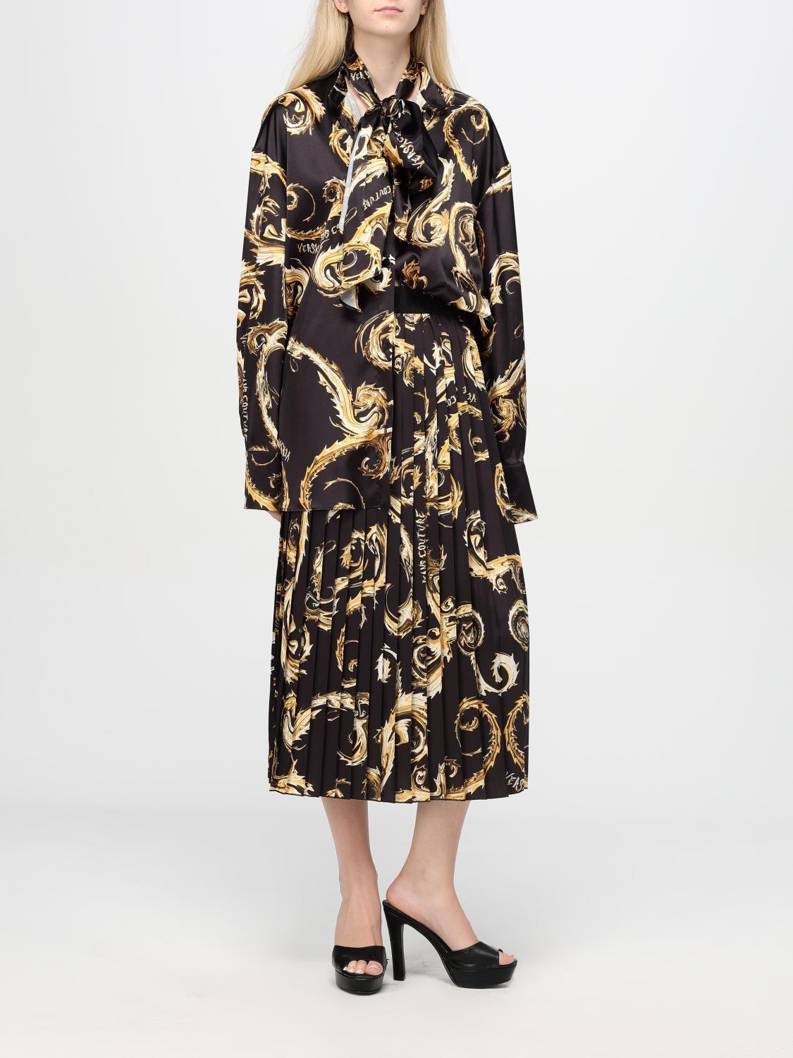[VERSACE JEANS COUTURE] Midi skirt FW24 77HAE8A5NS462 G89