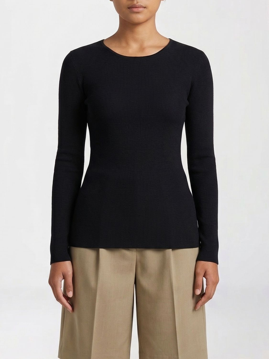 [TOTEME] Knitwear SS26 254WRT0571YA0128001 BLACK