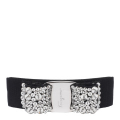 [Salvatore Ferragamo] Pants FW26 524894342759NERO/CRYSTAL