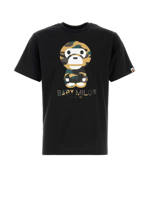 [BAPE] T-shirts Short Sleeve FW26 002TEM301006M BLACKXYELLOW