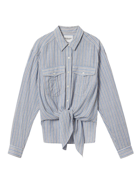 [Marant Etoile] Shirts Long Sleeve SS26 CH0131FFD1I04E30BU