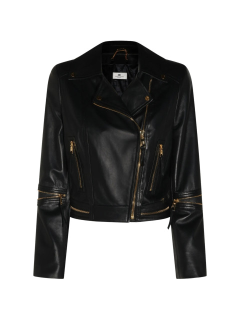 [ELISABETTA FRANCHI] Leather Jacket FW26 GD01Z66E2