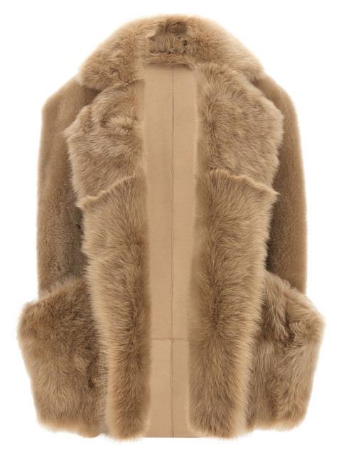[Blancha] Fur Jacket FW26 26021300NOCCIOLA