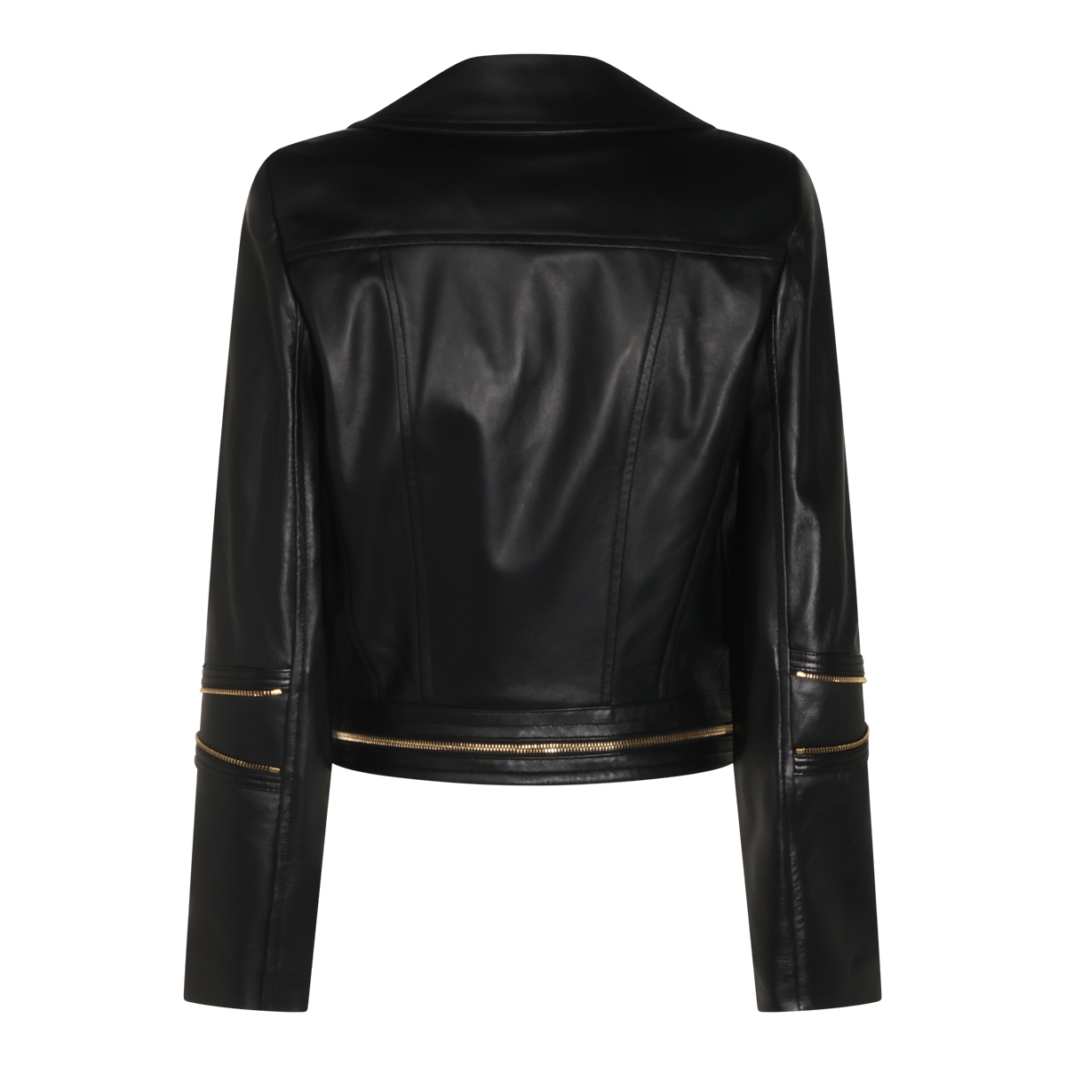 [ELISABETTA FRANCHI] Leather Jacket FW26 GD01Z66E2110