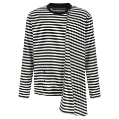 [YOHJI YAMAMOTO] Knitwear SS26 HKT56074WHTXBLK1