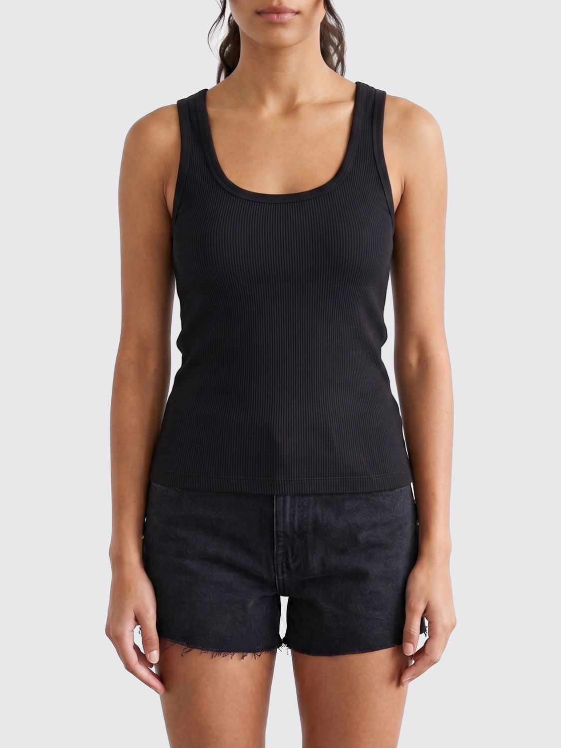 [Isabel Marant] Tank top SS26 TS0261FAA2N39I 01BK