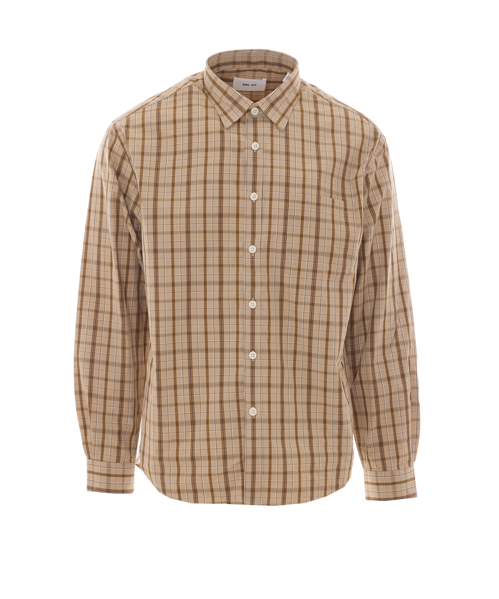 [NN07] Shirts Long Sleeve SS26 2610000738KHAKI CHECK