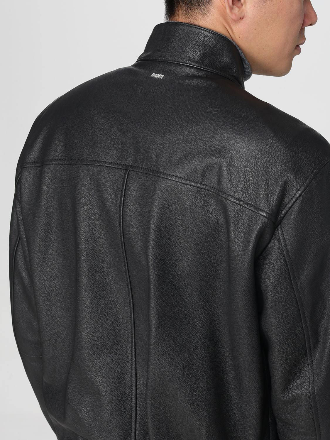 [BOSS] Leather Jacket FW25 50543899 001