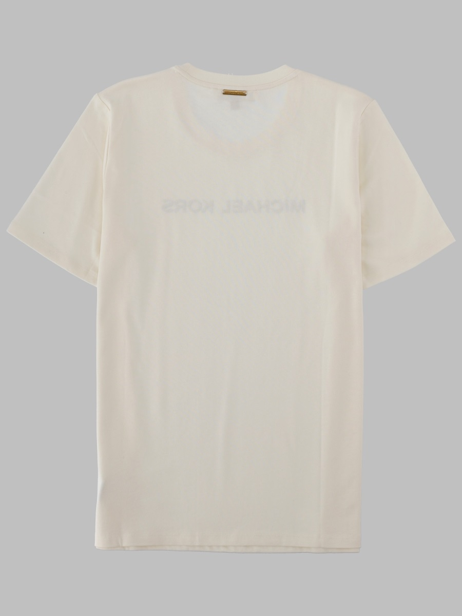 [MICHAEL BY MICHAEL KORS] T-shirts Short Sleeve FW26 MT6528597J_110BONE