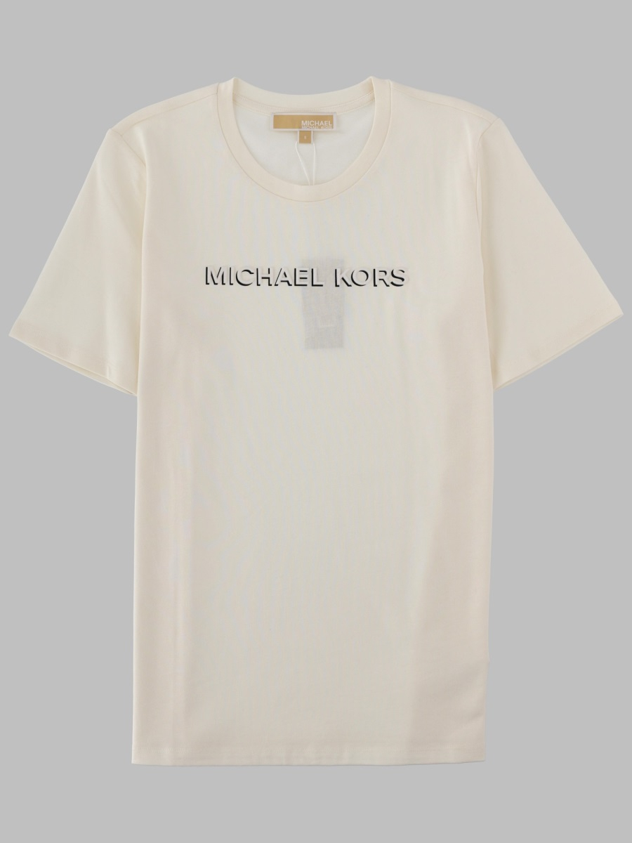 [MICHAEL BY MICHAEL KORS] T-shirts Short Sleeve FW26 MT6528597J_110BONE