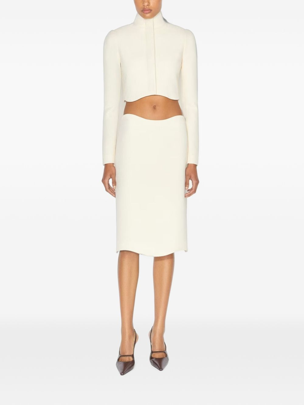 [Alaia] Midi skirt FW26 AA9J2615W206D030