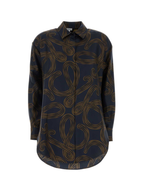 [LOEWE PAULA'S IBIZA] Shirts Long Sleeve SS26 S616Y05X74 NAVYBROWN