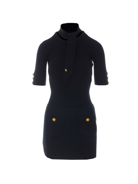 [ELISABETTA FRANCHI] Short sleeve dress FW26 AM04S66E2110