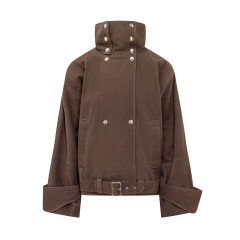 [Iro] Leather Jacket FW26 WP137MELIOR BRO67