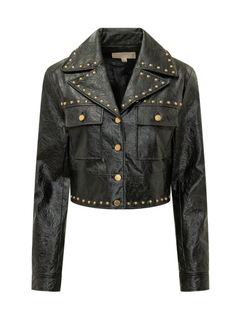 [MICHAEL MICHAEL KORS] Leather Jacket FW26 MT620LKL4K 001