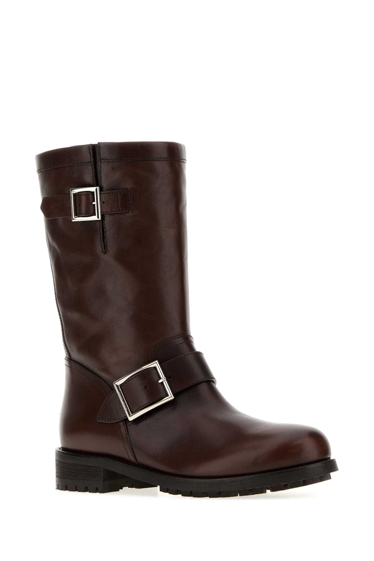 [Jimmy Choo] Boots FW26 BIKERMIDSVH CHOCOLATE