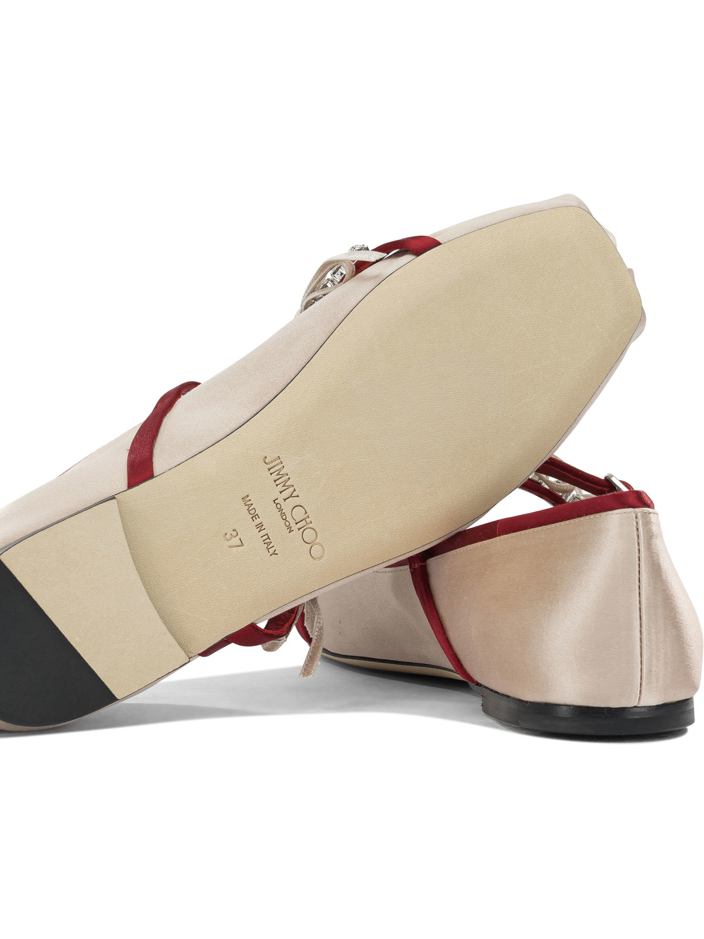 [Jimmy Choo] Flat shoes FW26 LOLI BALLERINABPZMACARON/RUBY RED