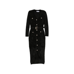 [Self - portrait] Long sleeve dress FW26 AW26-099M-BBLACK