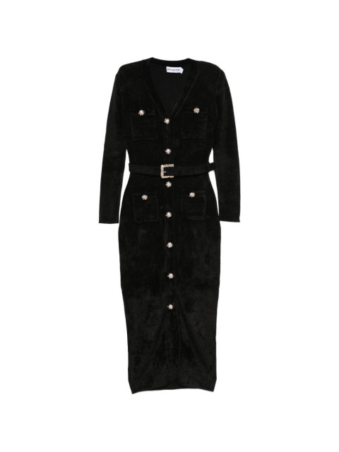 [Self - portrait] Long sleeve dress FW26 AW26-099M-BBLACK
