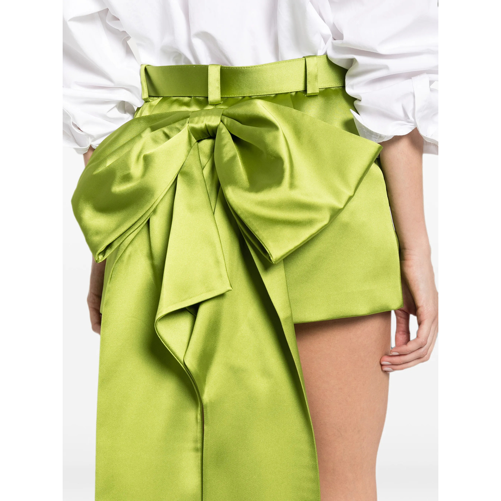 [Self-portrait] Long sleeve dress FW26 AW26-008SK  GREEN