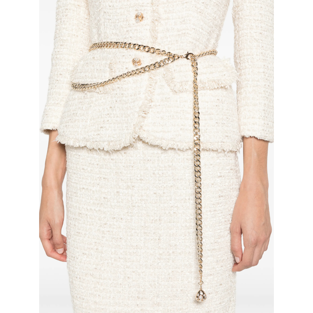 [Self-portrait] Long sleeve dress FW26 AW26-059MA-C  CREAM