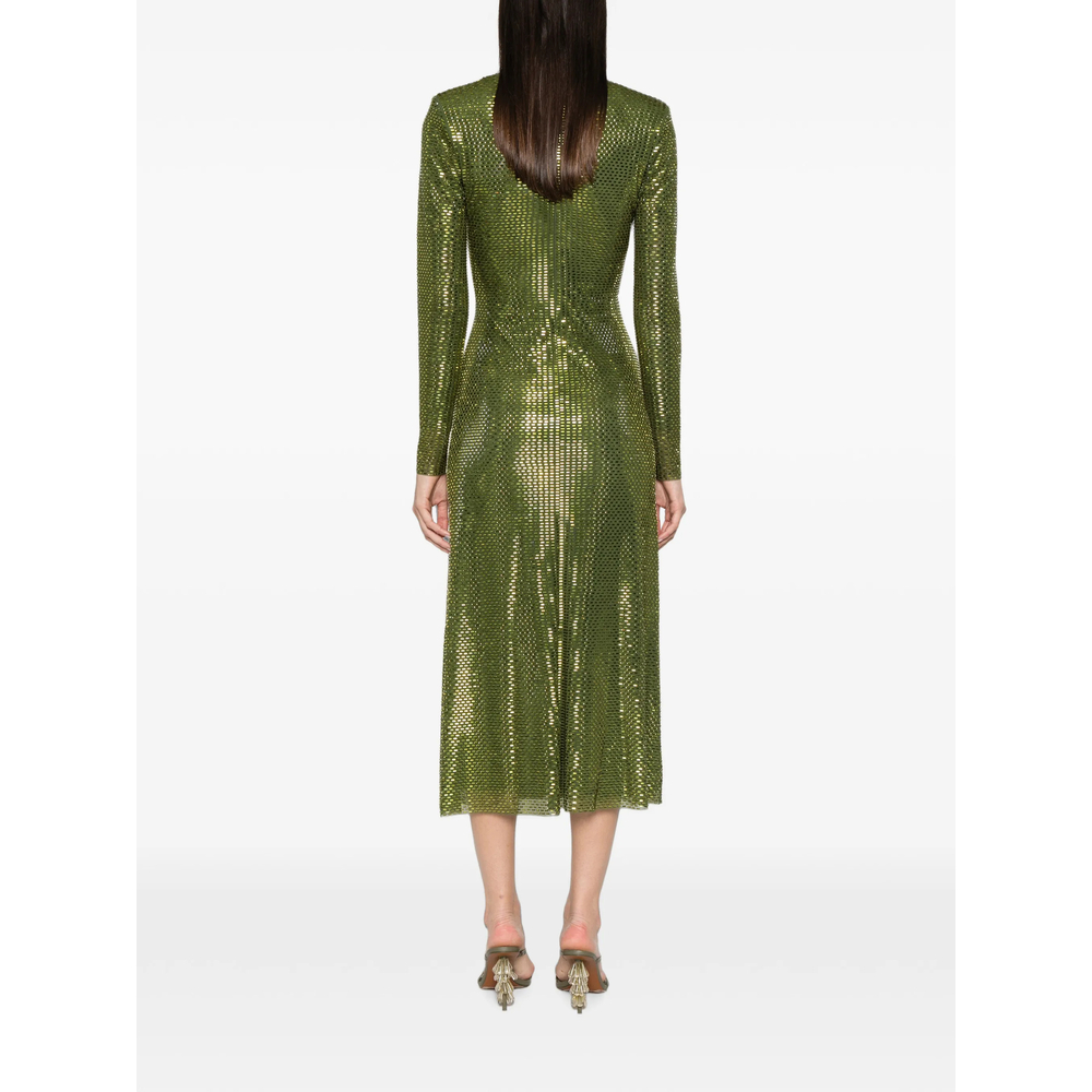 [Self-portrait] Long sleeve dress FW26 AW26-154M-G  GREEN
