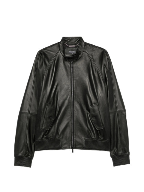[Dsquared2] Leather Jacket FW26 D07052 S74AM1752 900