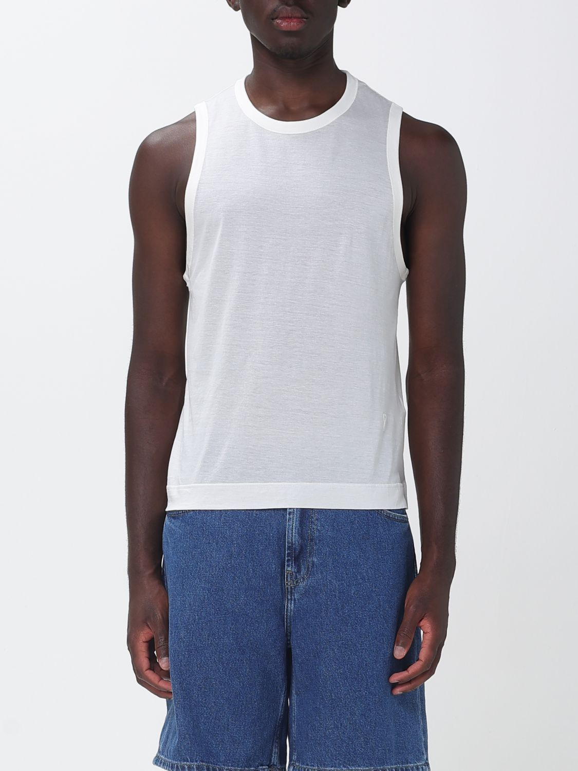 [Ami Paris] T-shirts Sleeveless SS26 HTP820JE0211 136