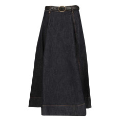 [Self-portrait] Long skirt SS26 RS26-828MSK-BLBLUE