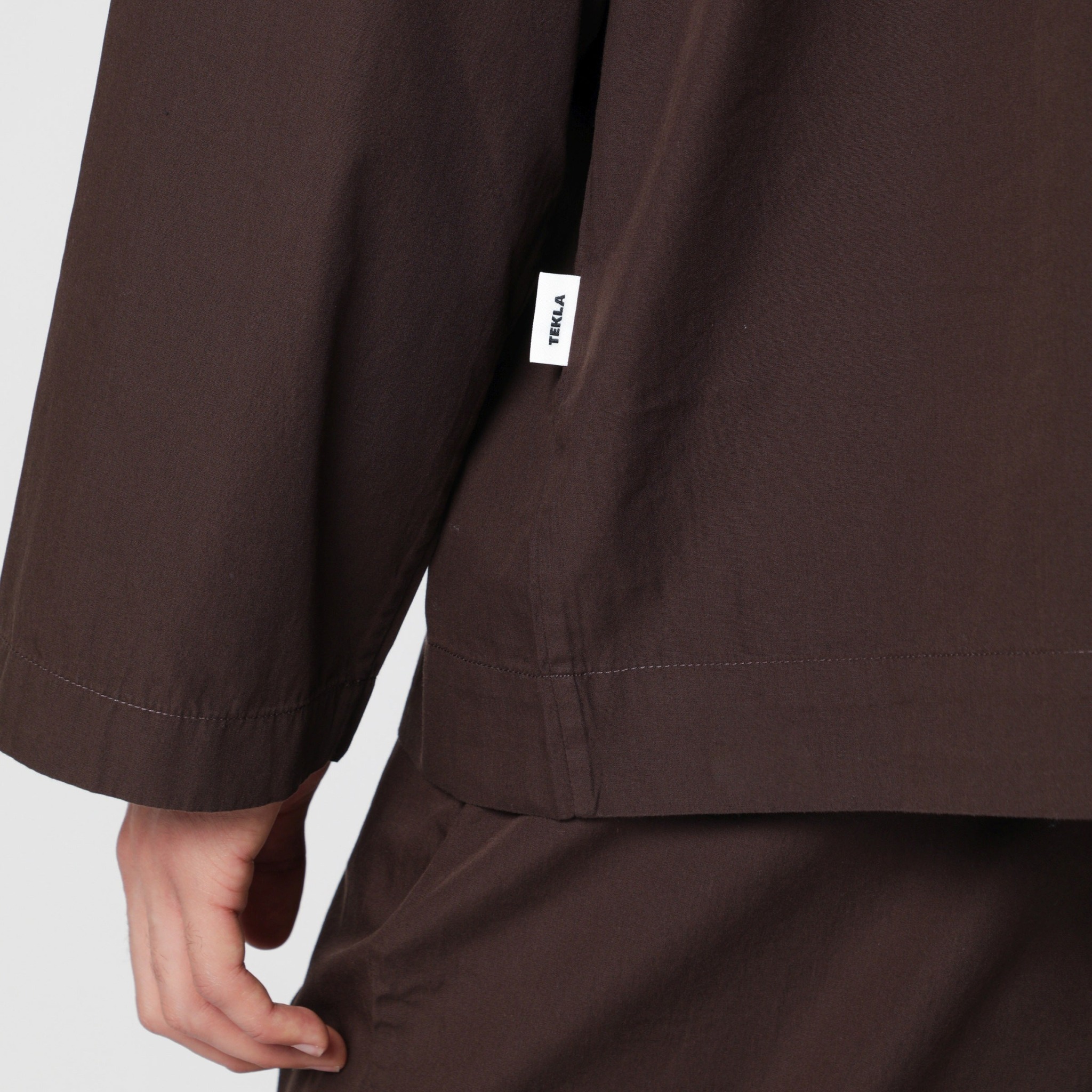 [Tekla] Sleepwear FW26 PPL-SHIRT-LS-137CO