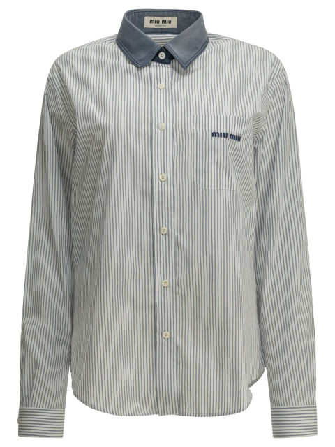 [Miu Miu] Shirts Long Sleeve FW26 MK2053189FF022X S OOO