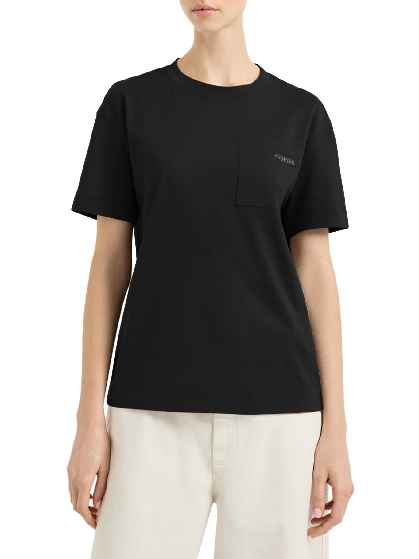 [Brunello Cucinelli] T-shirts Short Sleeve FW26 M0T81EC710C101 BLACK