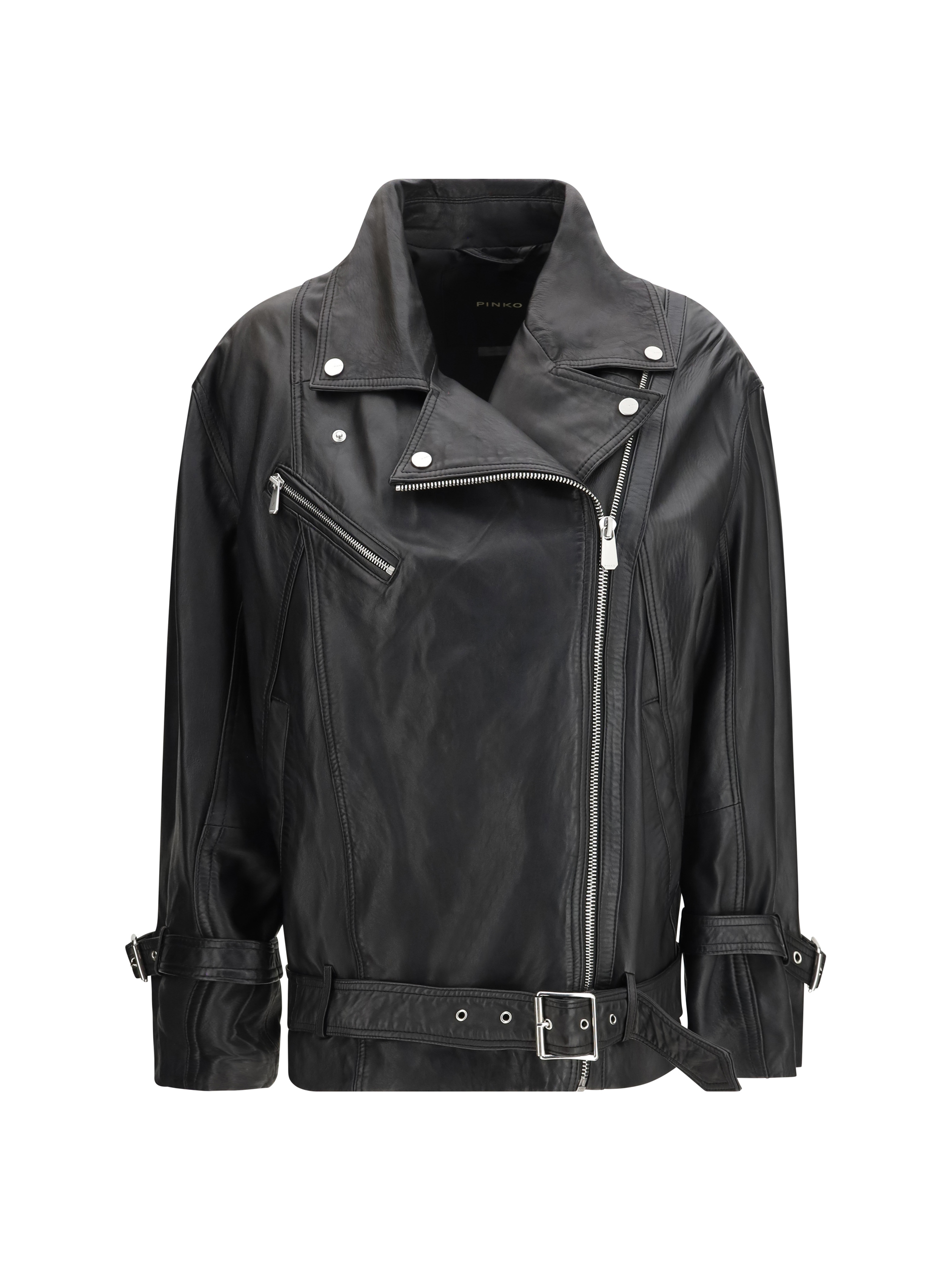 Leather biker Jacket