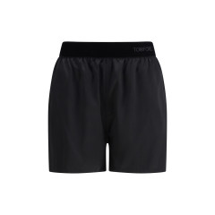 Stretch silk satin PJ Shorts